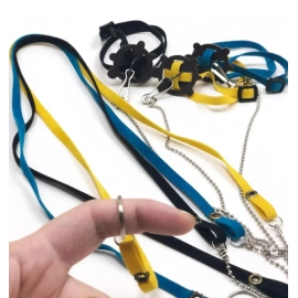 Pet Training Leash Gerbil Cage Cotton Rope Harness Collar Hamster Turtle Traction Rope Small Pet Supplies Wholesale
