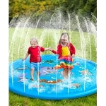 Children Play Spray Mat 100cm Beach Inflatable Water Sprinkler Pad Outdoor Game Toy Lawn Swimming Pool Mat Kids Toys