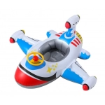 Airplane shape Infant Float Pool Swimming Ring Inflatable Circle Baby Seat with Steering Wheel Summer Beach Party Pool Toys