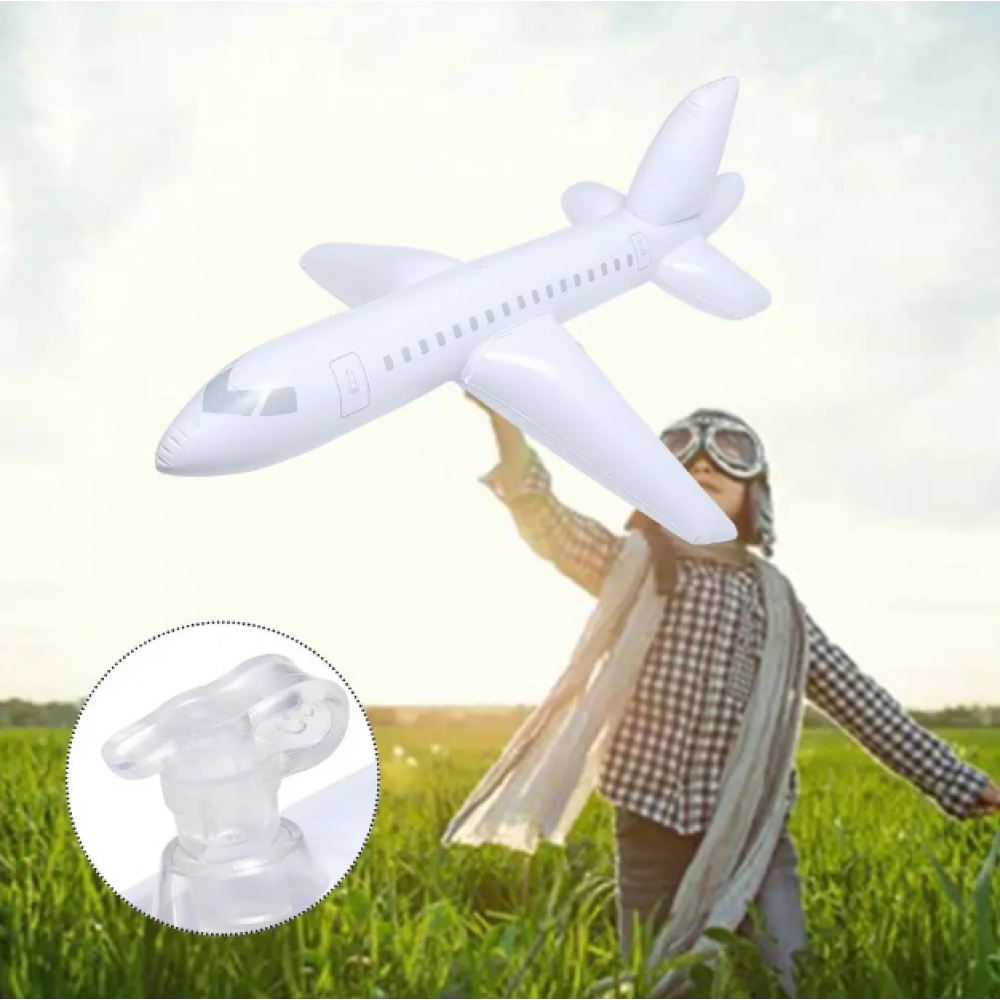 100cm High Quality Classic Toy Float Airplane Inflatable Airliner Aircraft Planes Toys Cartoon Plane
