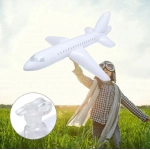 100cm High Quality Classic Toy Float Airplane Inflatable Airliner Aircraft Planes Toys Cartoon Plane