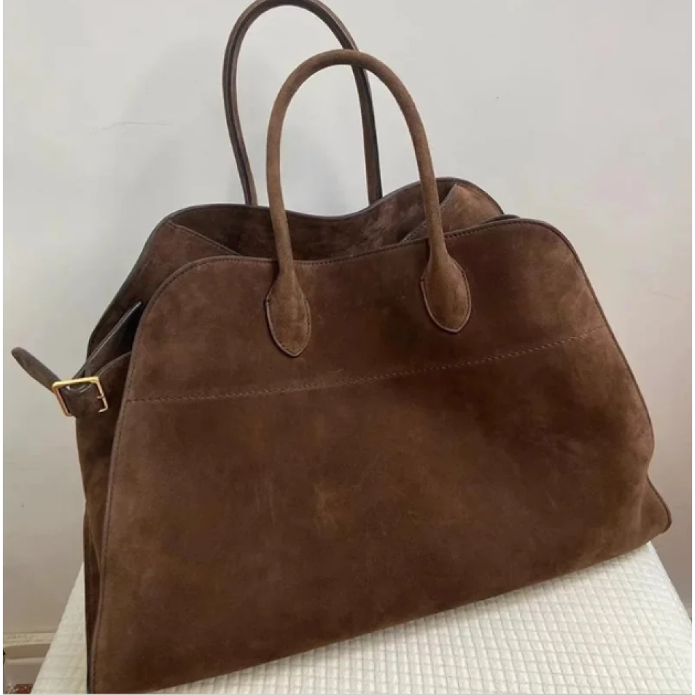 Vintage Luxury Designer Handbags Velvet Large Capacity Brown Travel Tote Bags High Quality Solid Commuter Shoulder Bag For Women