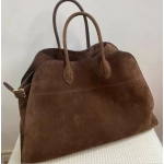Vintage Luxury Designer Handbags Velvet Large Capacity Brown Travel Tote Bags High Quality Solid Commuter Shoulder Bag For Women