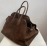 Vintage Luxury Designer Handbags Velvet Large Capacity Brown Travel Tote Bags High Quality Solid Commuter Shoulder Bag For Women