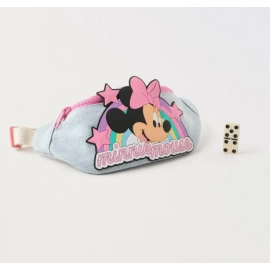 Disney cartoon Minnie Mickey Mouse New Kids Chest Bags with plush dolls Boys Cute bag waist bag
