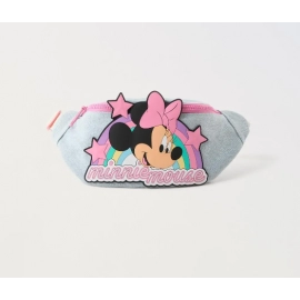 Disney cartoon Minnie Mickey Mouse New Kids Chest Bags with plush dolls Boys Cute bag waist bag