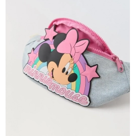 Disney cartoon Minnie Mickey Mouse New Kids Chest Bags with plush dolls Boys Cute bag waist bag