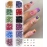 12 Grid Shimmering Crystal Nail Art Rhinestones - Flatback Gemstones for Versatile Decoration - Adorns Nails Shoes Makeup Bags