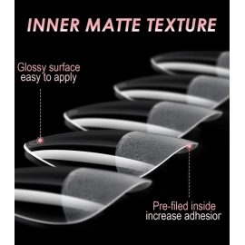 600Pcs Short Almond Nail Tips Soft Gel Nail Tips Full Cover False Nail Tips For Acrylic Nails Manicure Salon Home Press On Nails
