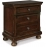 Porter Classic 2 Drawer Nightstand with Dovetail and Ball-bearing Construction, Dark Brown